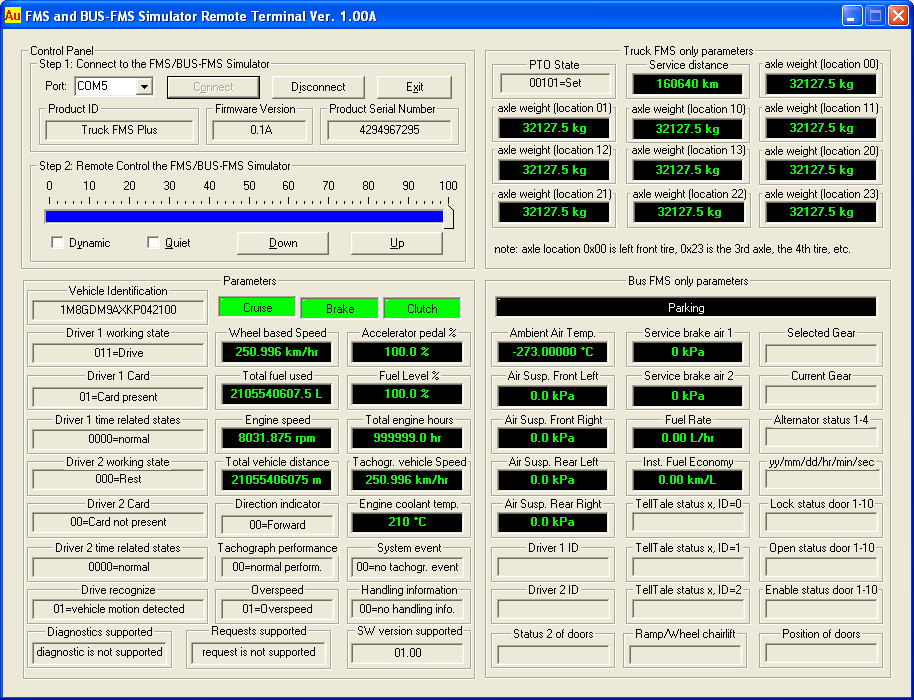 Truck FMS Remote Terminal  for Plus edition