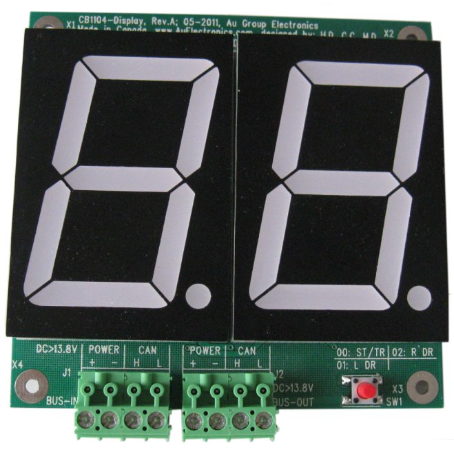 Digital Readout for Vehicle Speedometer - Black background LED